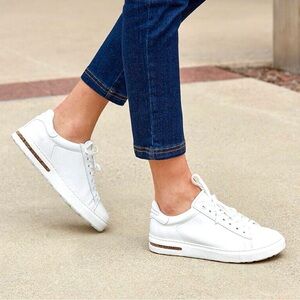 Birkenstock Classic White Lace-Up Sneakers
